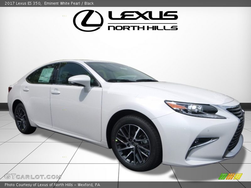 Eminent White Pearl / Black 2017 Lexus ES 350
