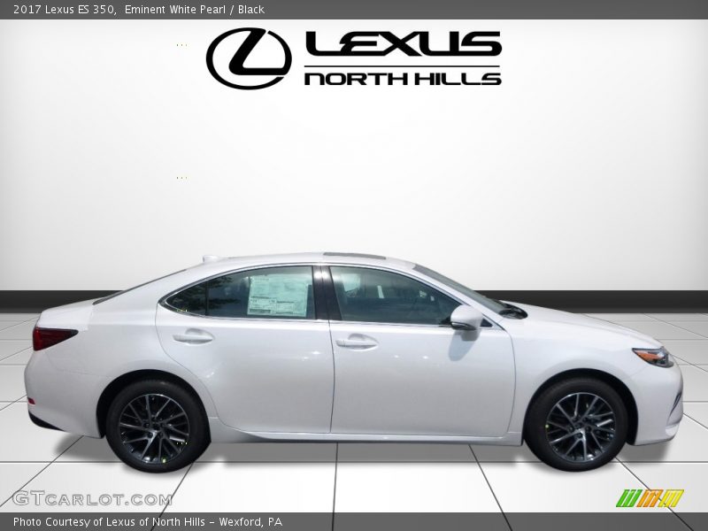 Eminent White Pearl / Black 2017 Lexus ES 350