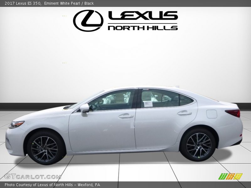 Eminent White Pearl / Black 2017 Lexus ES 350