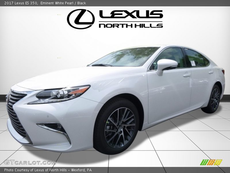 Eminent White Pearl / Black 2017 Lexus ES 350