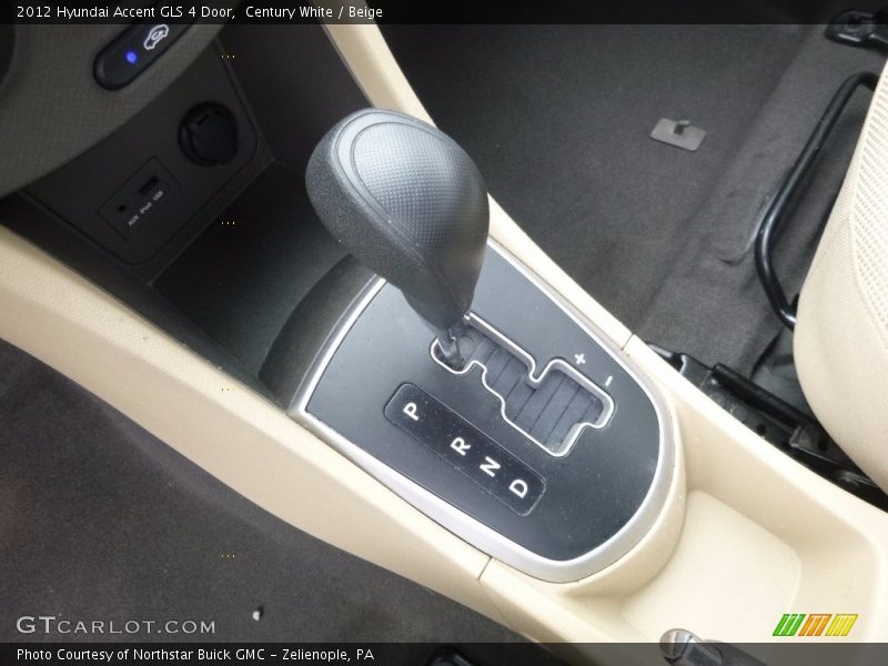 Century White / Beige 2012 Hyundai Accent GLS 4 Door