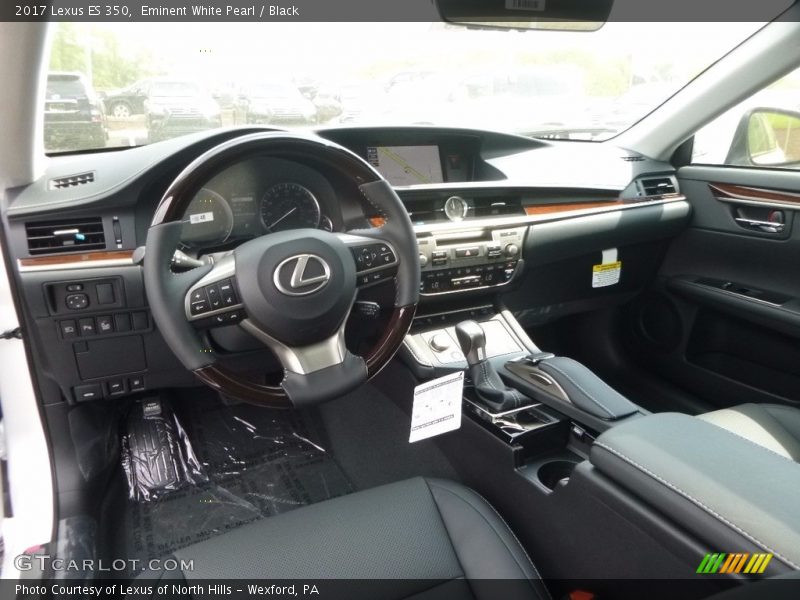 Eminent White Pearl / Black 2017 Lexus ES 350