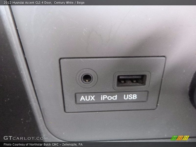 Century White / Beige 2012 Hyundai Accent GLS 4 Door