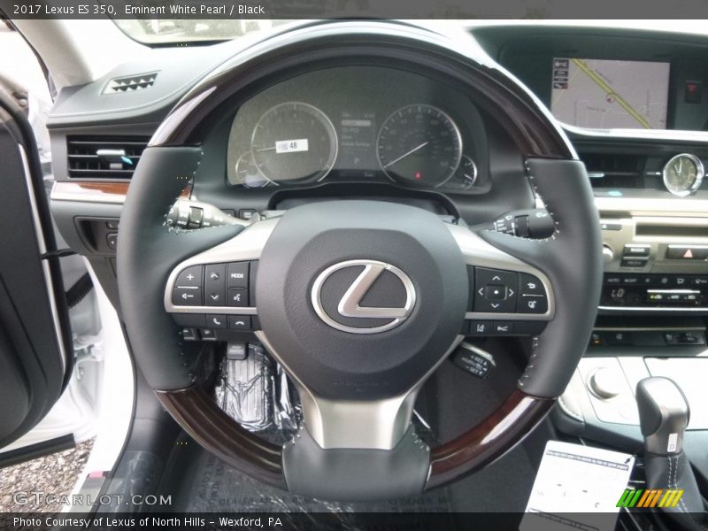 Eminent White Pearl / Black 2017 Lexus ES 350