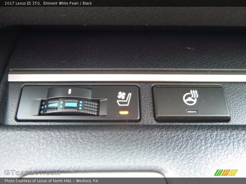 Eminent White Pearl / Black 2017 Lexus ES 350