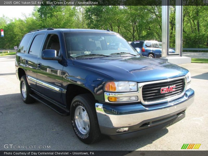 Blue Green Crystal / Neutral/Shale 2005 GMC Yukon SLE 4x4