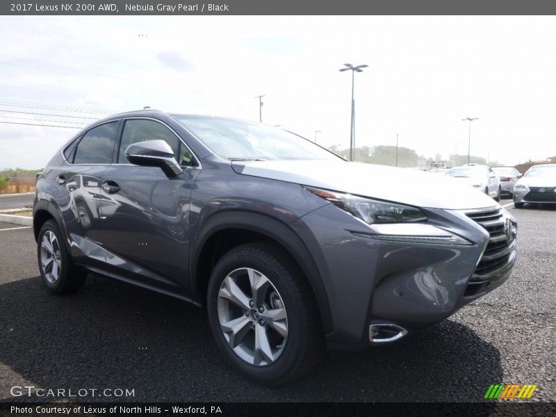 Nebula Gray Pearl / Black 2017 Lexus NX 200t AWD