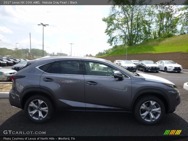 Nebula Gray Pearl / Black 2017 Lexus NX 200t AWD