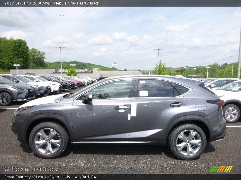 Nebula Gray Pearl / Black 2017 Lexus NX 200t AWD