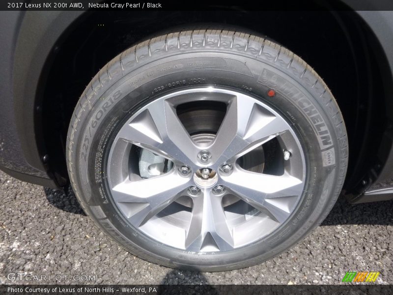 Nebula Gray Pearl / Black 2017 Lexus NX 200t AWD
