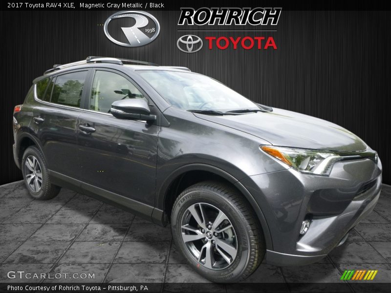 Magnetic Gray Metallic / Black 2017 Toyota RAV4 XLE