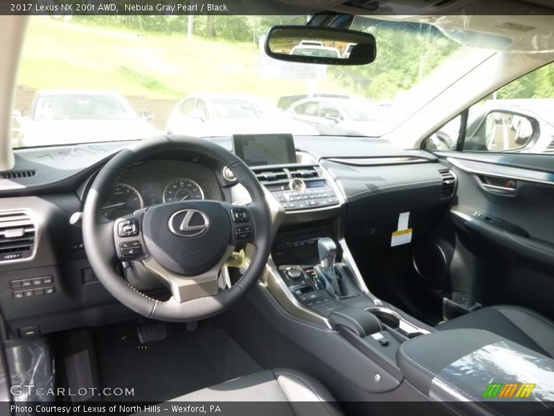 Nebula Gray Pearl / Black 2017 Lexus NX 200t AWD