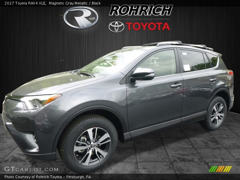 Magnetic Gray Metallic / Black 2017 Toyota RAV4 XLE