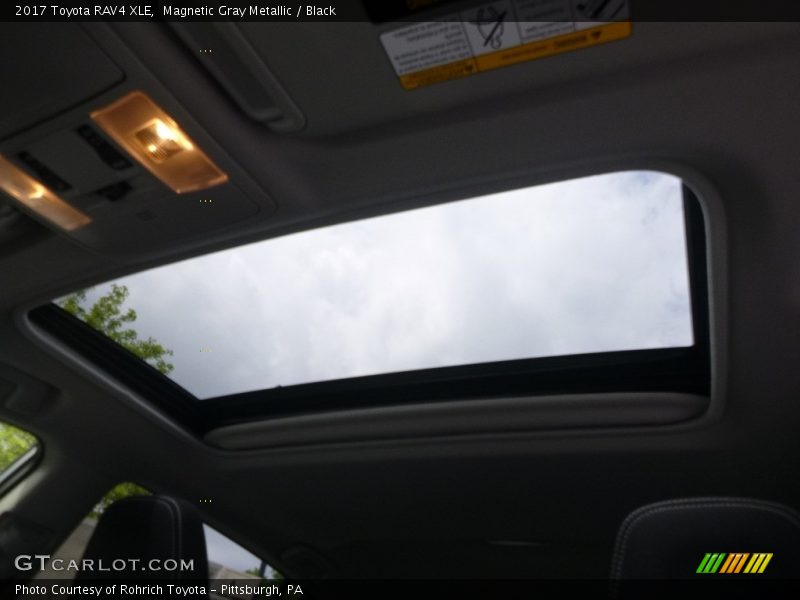 Magnetic Gray Metallic / Black 2017 Toyota RAV4 XLE