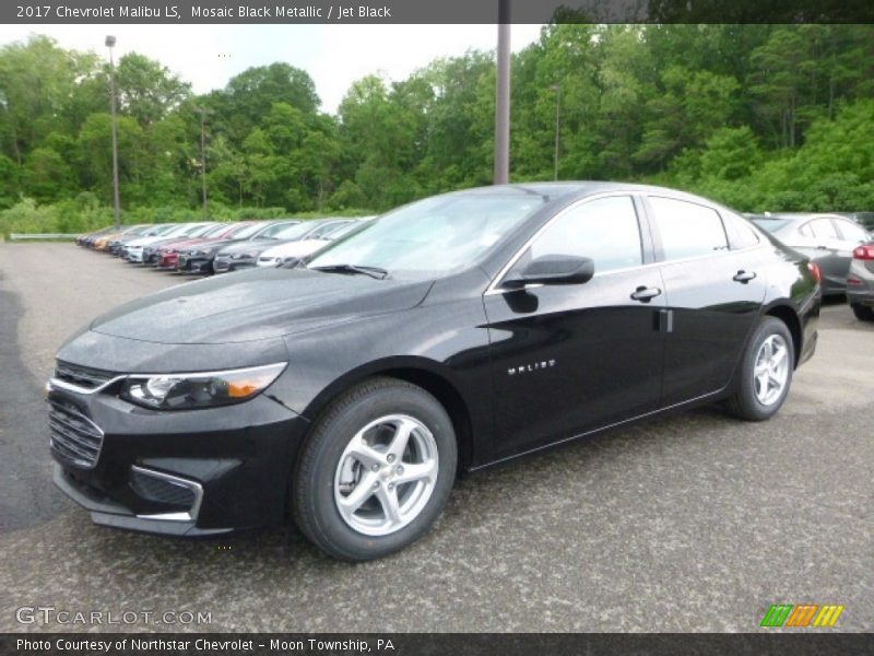 Mosaic Black Metallic / Jet Black 2017 Chevrolet Malibu LS