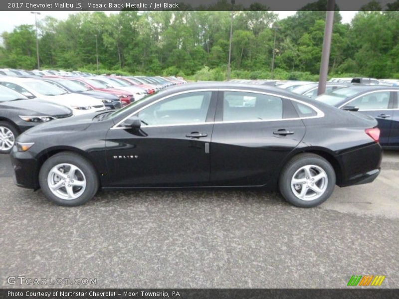 Mosaic Black Metallic / Jet Black 2017 Chevrolet Malibu LS