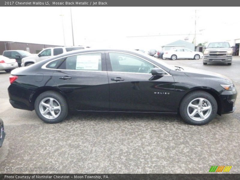Mosaic Black Metallic / Jet Black 2017 Chevrolet Malibu LS