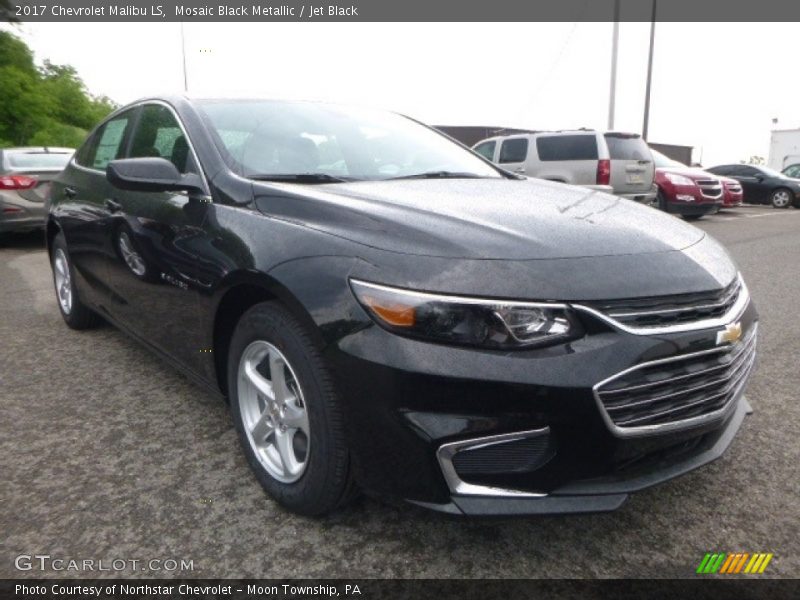 Mosaic Black Metallic / Jet Black 2017 Chevrolet Malibu LS