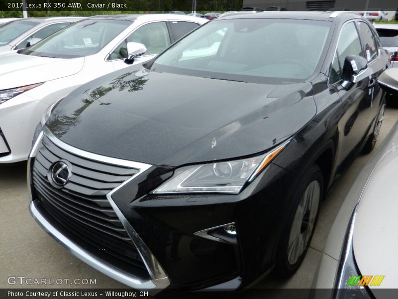 Caviar / Black 2017 Lexus RX 350 AWD