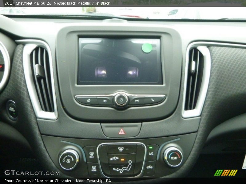 Mosaic Black Metallic / Jet Black 2017 Chevrolet Malibu LS