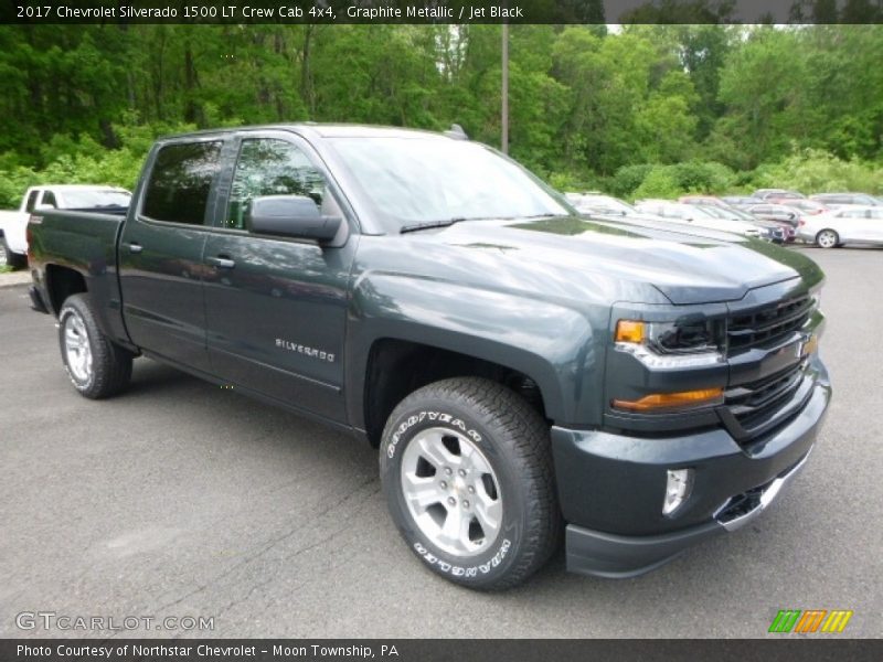 Graphite Metallic / Jet Black 2017 Chevrolet Silverado 1500 LT Crew Cab 4x4