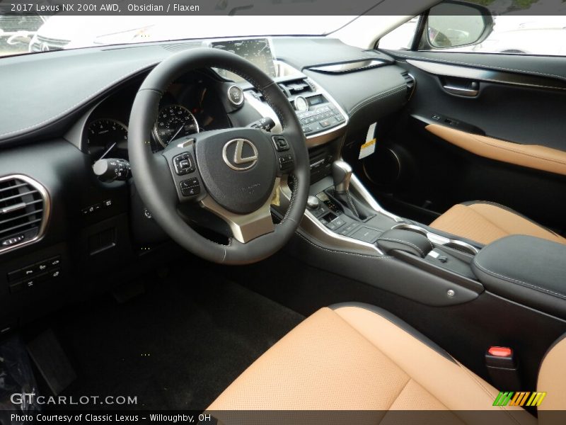Obsidian / Flaxen 2017 Lexus NX 200t AWD