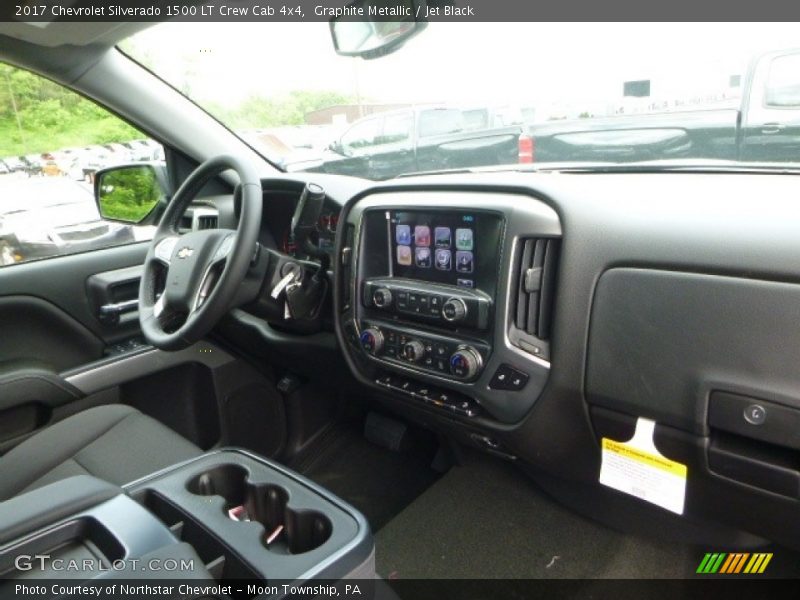 Graphite Metallic / Jet Black 2017 Chevrolet Silverado 1500 LT Crew Cab 4x4