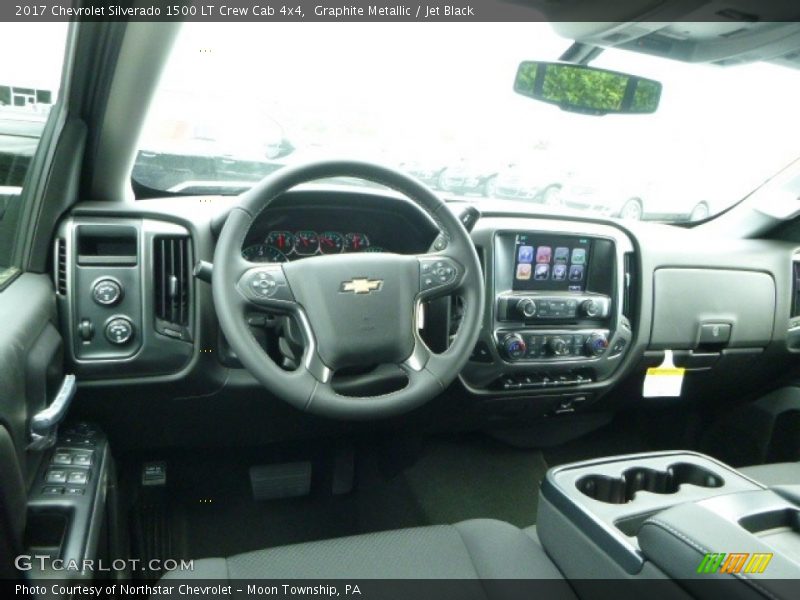 Graphite Metallic / Jet Black 2017 Chevrolet Silverado 1500 LT Crew Cab 4x4