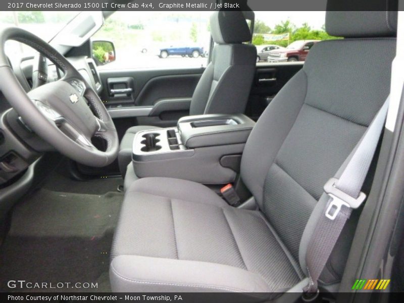 Graphite Metallic / Jet Black 2017 Chevrolet Silverado 1500 LT Crew Cab 4x4