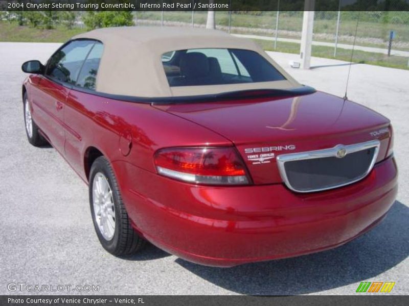 Inferno Red Pearl / Sandstone 2004 Chrysler Sebring Touring Convertible