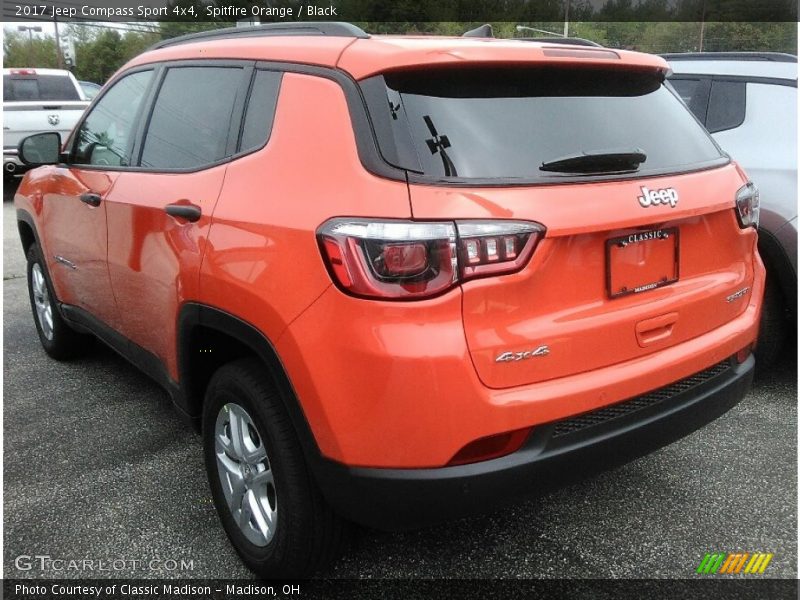 Spitfire Orange / Black 2017 Jeep Compass Sport 4x4