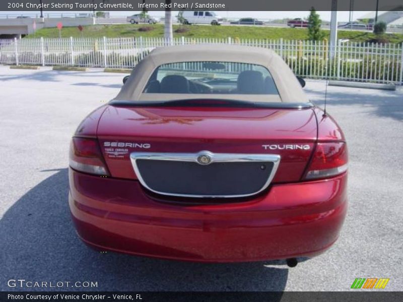 Inferno Red Pearl / Sandstone 2004 Chrysler Sebring Touring Convertible