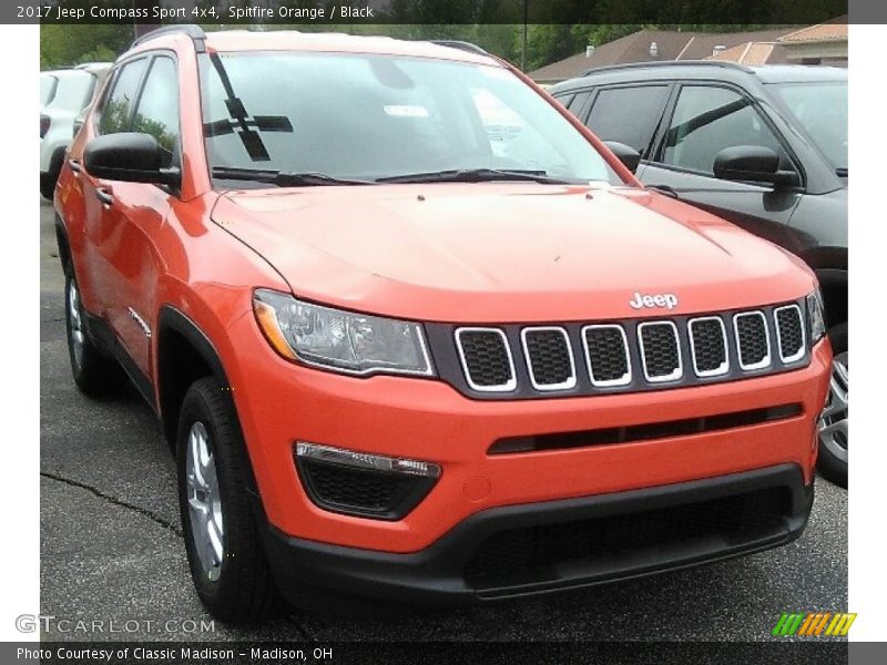 Spitfire Orange / Black 2017 Jeep Compass Sport 4x4
