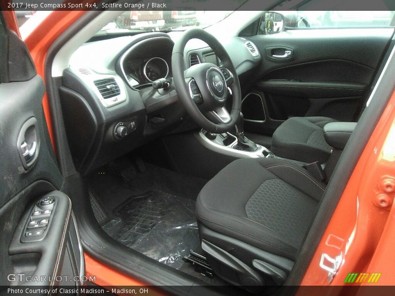 Spitfire Orange / Black 2017 Jeep Compass Sport 4x4