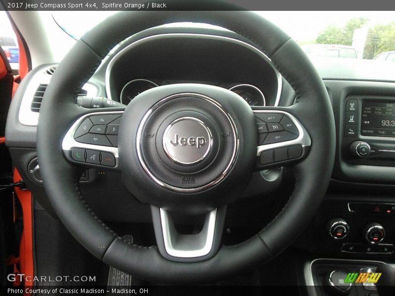 Spitfire Orange / Black 2017 Jeep Compass Sport 4x4