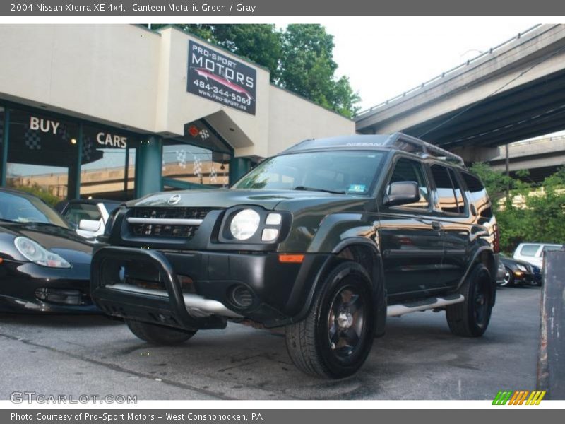 Canteen Metallic Green / Gray 2004 Nissan Xterra XE 4x4
