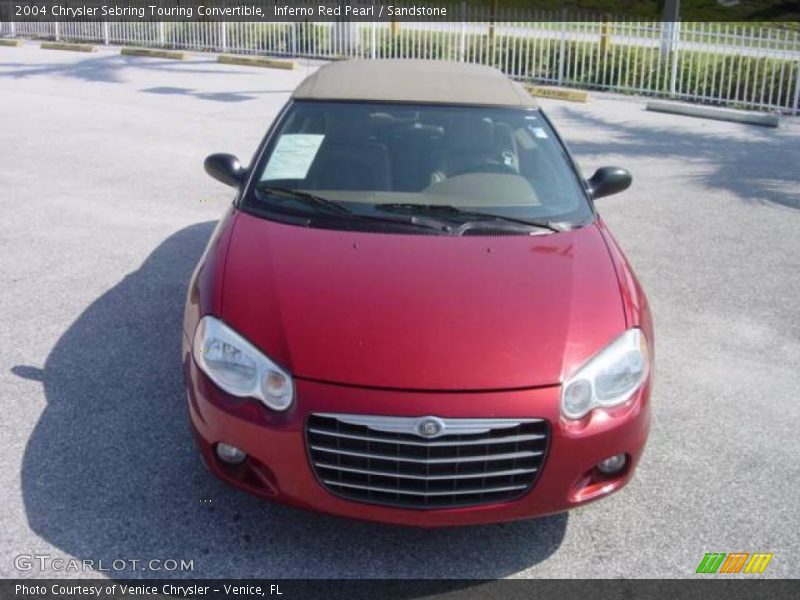 Inferno Red Pearl / Sandstone 2004 Chrysler Sebring Touring Convertible