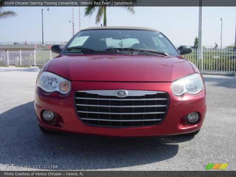 Inferno Red Pearl / Sandstone 2004 Chrysler Sebring Touring Convertible