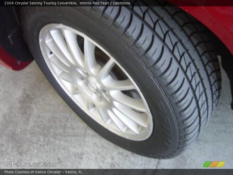 Inferno Red Pearl / Sandstone 2004 Chrysler Sebring Touring Convertible