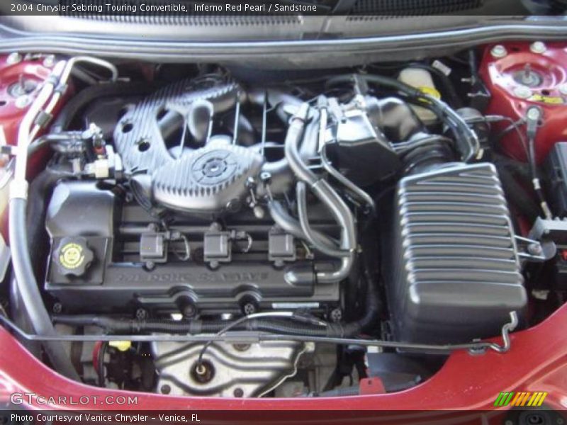Inferno Red Pearl / Sandstone 2004 Chrysler Sebring Touring Convertible