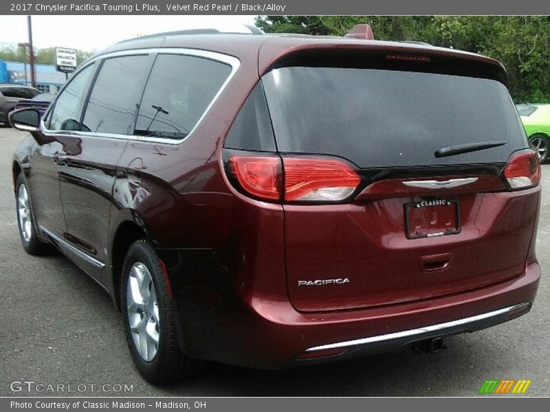 Velvet Red Pearl / Black/Alloy 2017 Chrysler Pacifica Touring L Plus