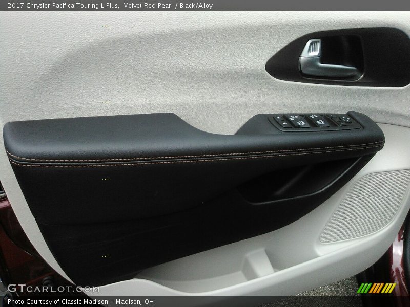 Velvet Red Pearl / Black/Alloy 2017 Chrysler Pacifica Touring L Plus