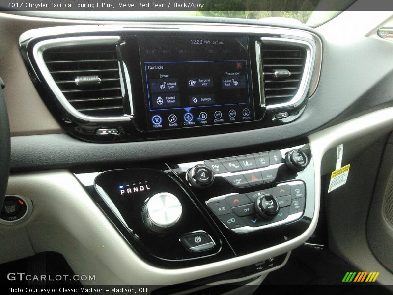 Velvet Red Pearl / Black/Alloy 2017 Chrysler Pacifica Touring L Plus