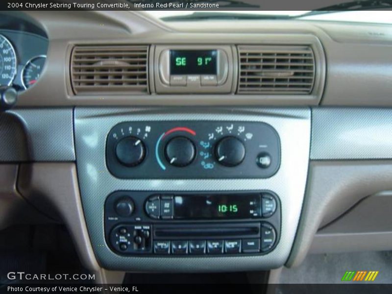 Inferno Red Pearl / Sandstone 2004 Chrysler Sebring Touring Convertible