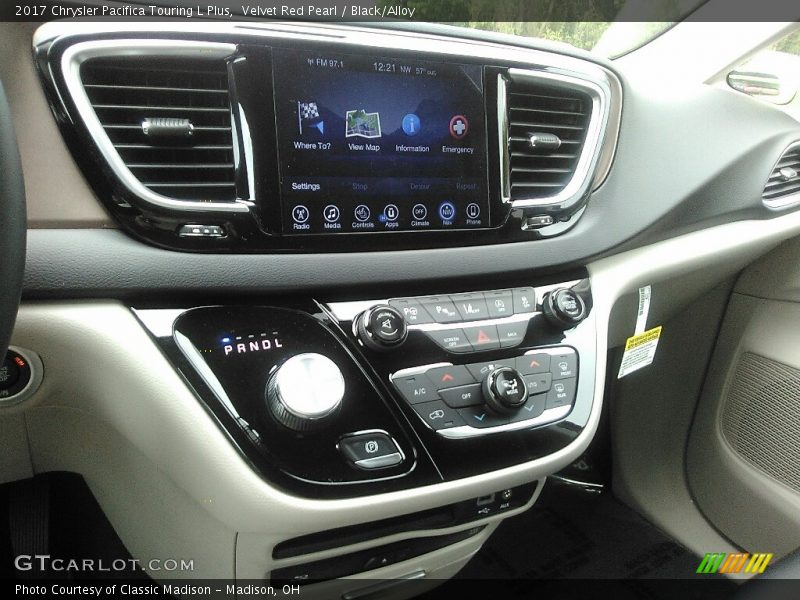 Velvet Red Pearl / Black/Alloy 2017 Chrysler Pacifica Touring L Plus