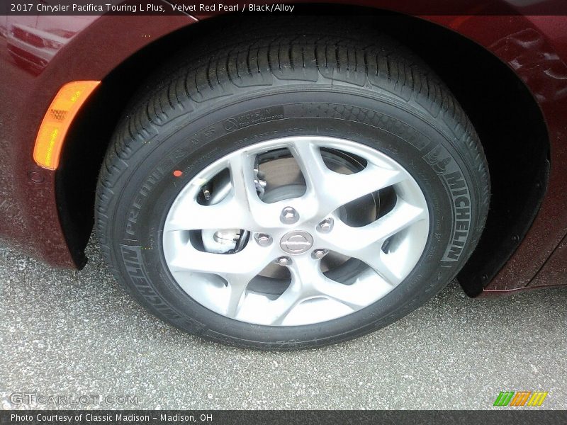 Velvet Red Pearl / Black/Alloy 2017 Chrysler Pacifica Touring L Plus