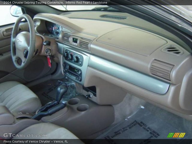 Inferno Red Pearl / Sandstone 2004 Chrysler Sebring Touring Convertible