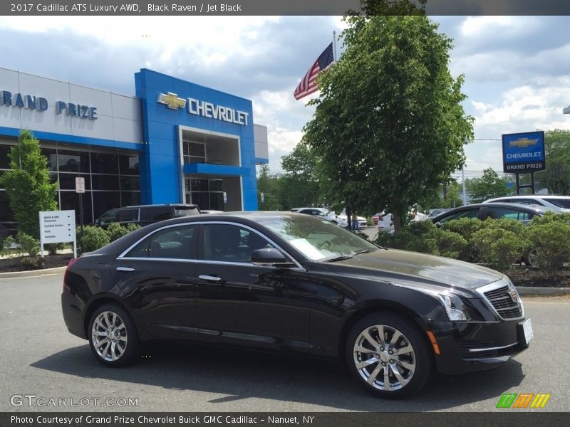 Black Raven / Jet Black 2017 Cadillac ATS Luxury AWD