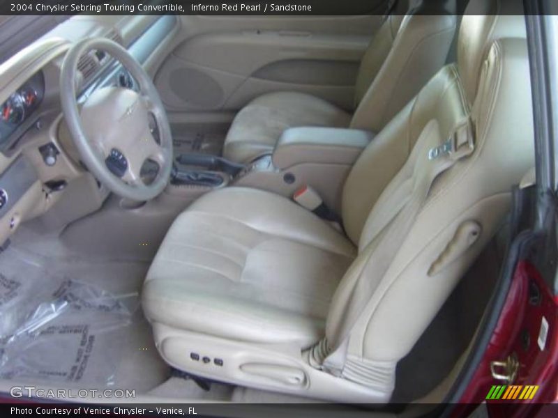 Inferno Red Pearl / Sandstone 2004 Chrysler Sebring Touring Convertible