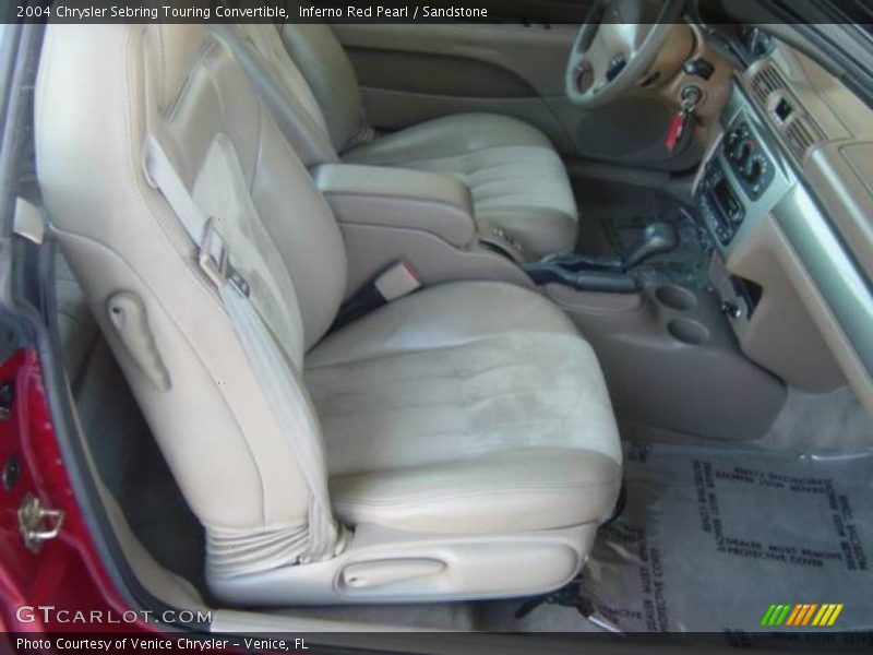 Inferno Red Pearl / Sandstone 2004 Chrysler Sebring Touring Convertible